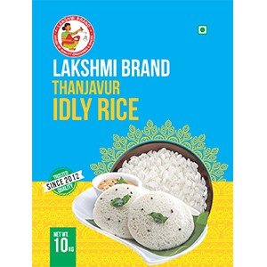 LAKSHMI BRAND-Natural Idli Rice 10Kg, Perfect for Soft, Iddily Rice , Ari, Idly Akki, Idly Chaval Healthy & Fluffy Idli's & Dosa