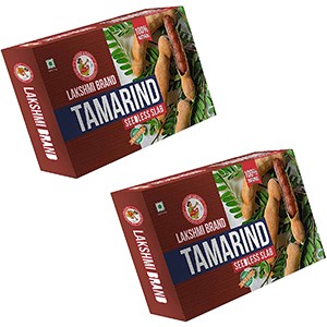 LAKSHMI BRAND-Hygienically Packed Natural Tamarind 500g,Puli ,Huli ,Imli ,Cintapandu ,Free from dust, Fibre,Shell